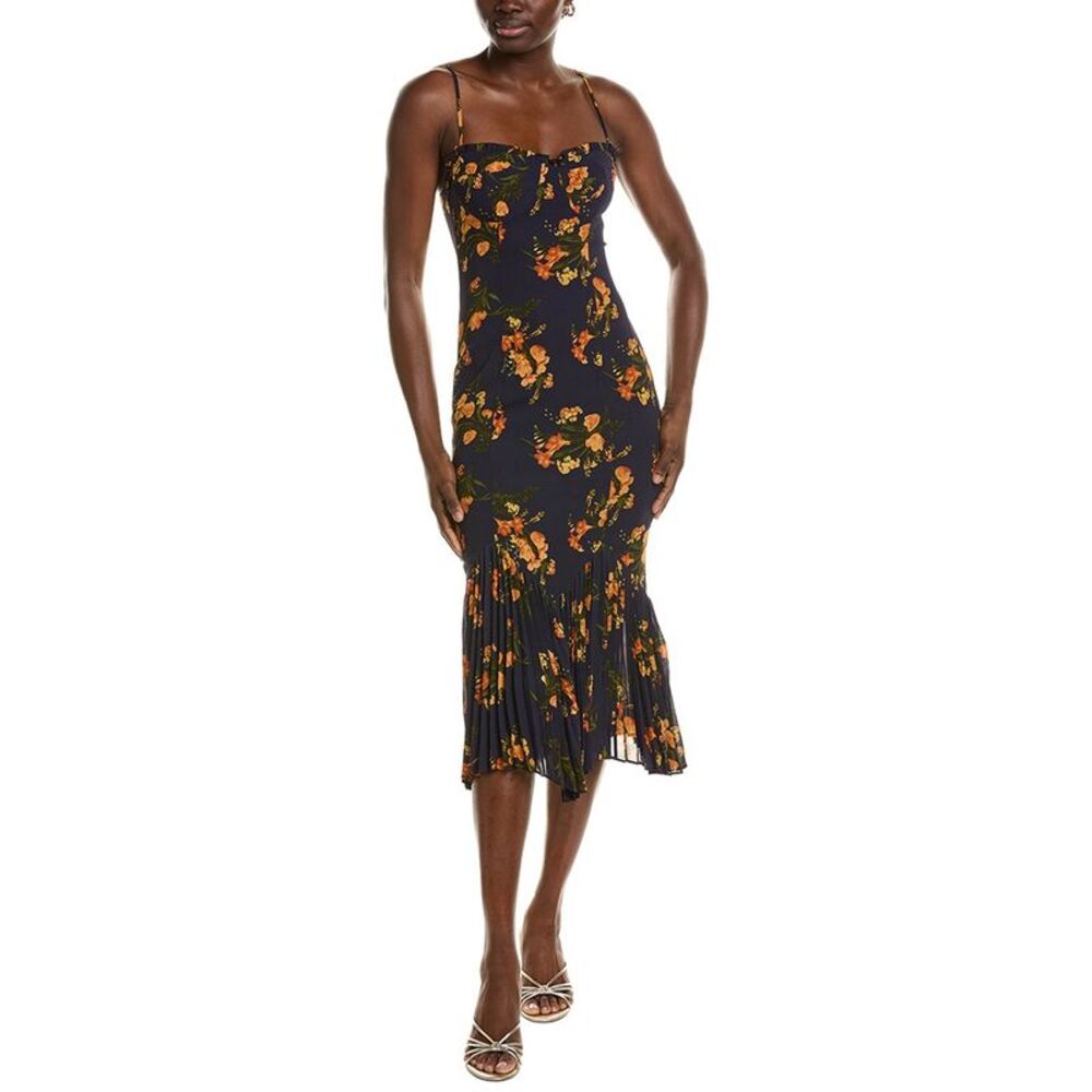 Jl Luxe Womens  Printed Midi Dress, Blue